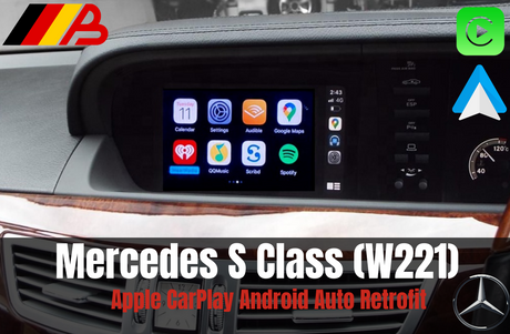 Mercedes S Class W221 Apple CarPlay Android Auto Interface Retrofit (2005-2013)