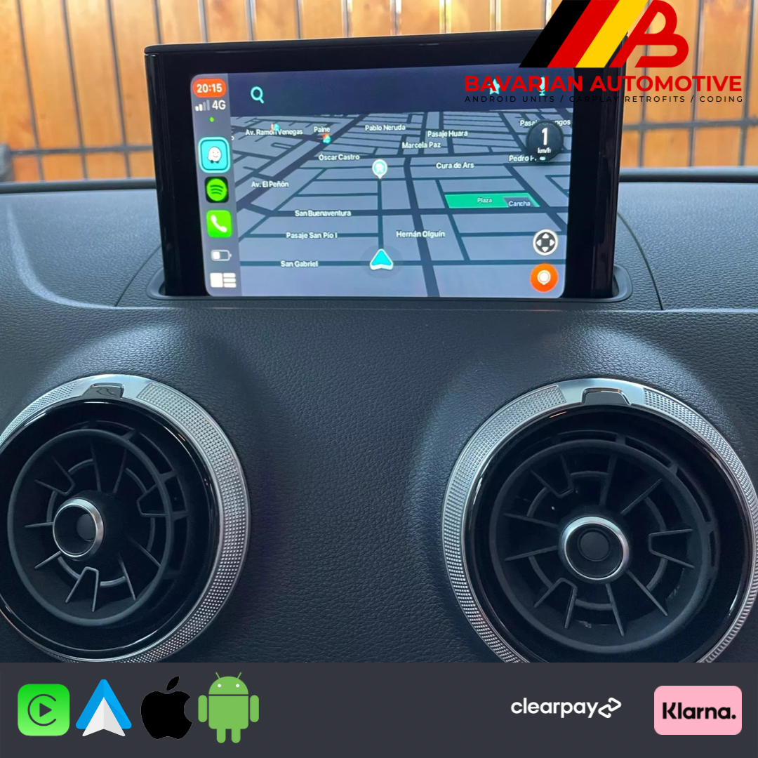 Audi A1 Q3 Wireless Apple CarPlay and Android Auto MMI Retrofit