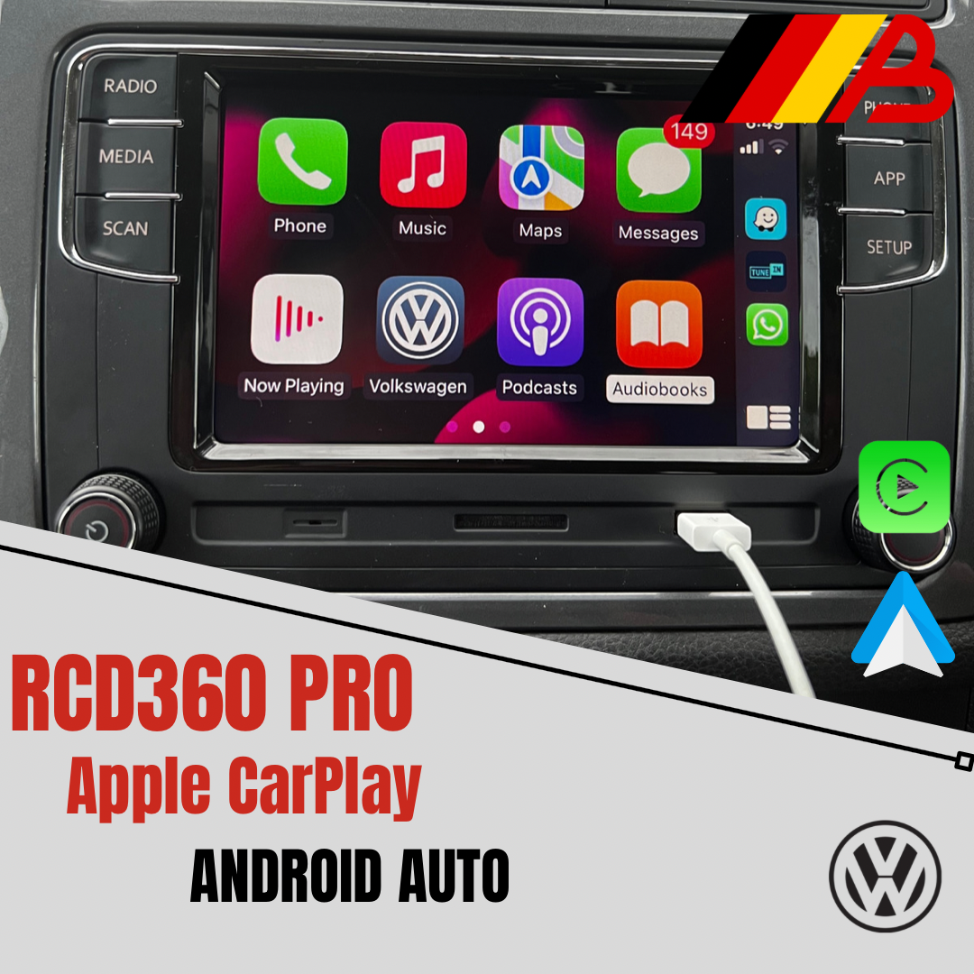 VW RCD360 Pro Apple CarPlay Android Auto Stereo (Volkswagen) - Bavarian  Automotive